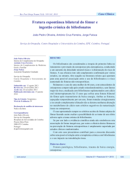 Fratura espont&acirc;nea bilateral do f&eacute;mur e ingest&atilde;o cr&oacute;nica