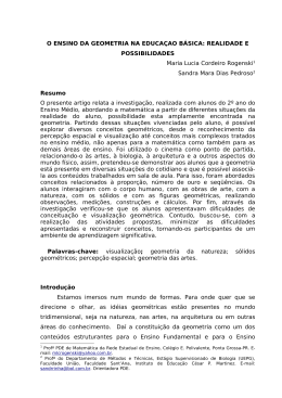O ENSINO DA GEOMETRIA NA EDUCA&Ccedil;AO B&Aacute;SICA: REALIDADE