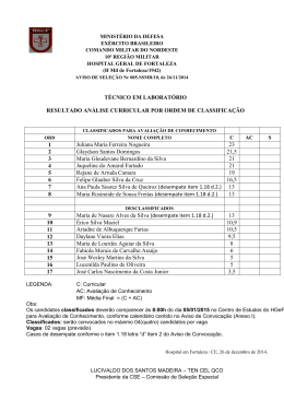 TÉCNICO EM LABORATÓRIO RESULTADO ANÁLISE
