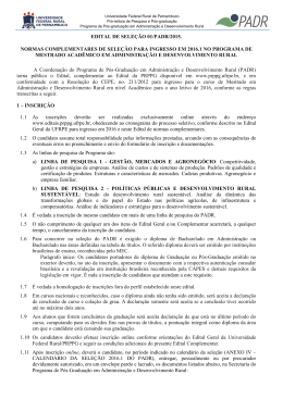 Normas Complementares - Administração e