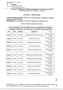 Processo de Seleção de Candidatos para Ingresso no 22