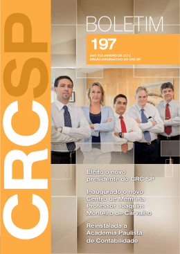 Eleito o novo presidente do CRC SP Inaugurado o novo Centro de