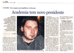 Academia tem novo presidente