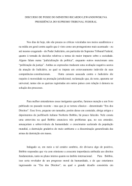 Leia a íntegra do discurso do ministro Ricardo Lewandowski