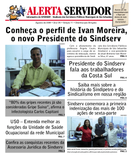 Conheça o perfil de Ivan Moreira, o novo Presidente do Sindserv