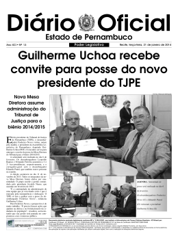 Guilherme Uchoa recebe convite para posse do novo presidente do