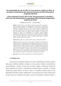 `novo governo` reeleito em 2015