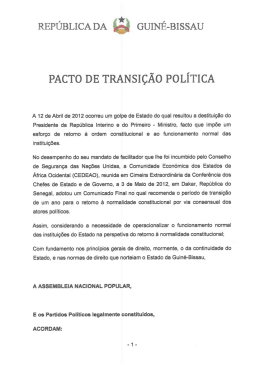 GUIN&Eacute;-BISSAU - Gbissau.com