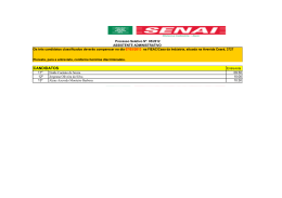 Convoca&ccedil;&atilde;o para a entrevista processo seletivo ASSISTENTE