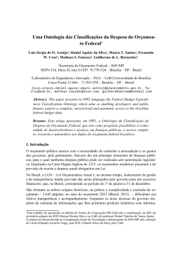 Artigo - Uma Ontologia das Classifica&ccedil;&otilde;es da