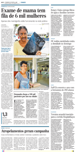 Exame de mama tem fila de 6 mil mulheres