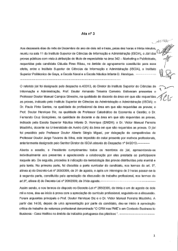 Ata das provas p&uacute;blicas
