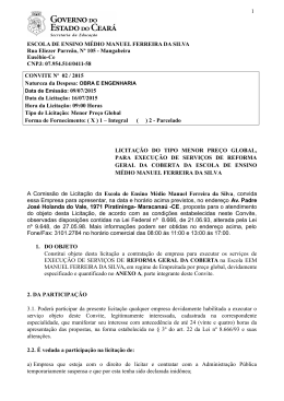 ESCOLA DE ENSINO M&Eacute;DIO MANUEL FERREIRA DA SILVA Rua
