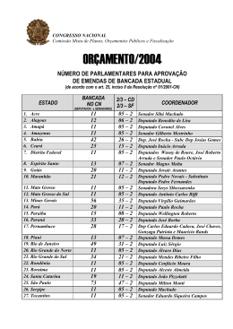 N&uacute;mero m&iacute;nimo de Parlamentares para aprova&ccedil;&atilde;o Emendas Banc&hellip;
