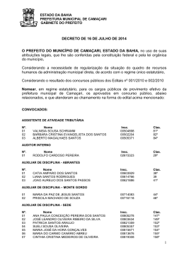 DECRETO 16-07-14 - Prefeitura de Cama&ccedil;ari