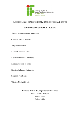 &Acirc;ngelo Mozart Medeiros de Oliveira Claudine Possoli