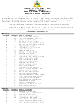 processo seletivo simplificado edital n&ordm; 020/2015 resultado final e
