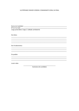Formulário da Investigação Social