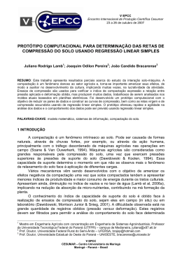prot&oacute;tipo computacional para determina&ccedil;&atilde;o das retas