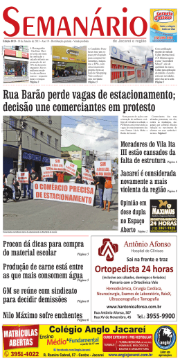 Edi&ccedil;&atilde;o 1013, de 18 de Janeiro de 2013