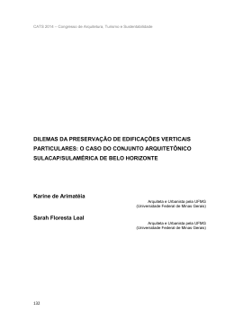 o caso do conjunto arquitetônico sulacap/sulamérica