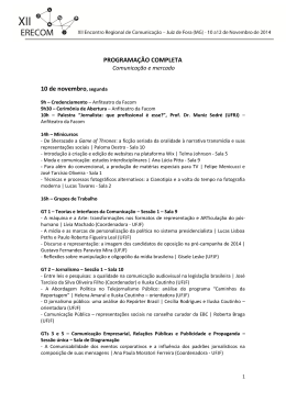programa&ccedil;&atilde;o geral e das comunica&ccedil;&otilde;es