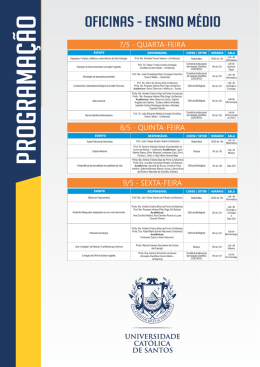 Ensino Médio - Universidade Católica de Santos