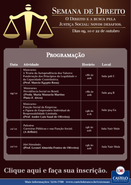 SEMANA DE DIREITO