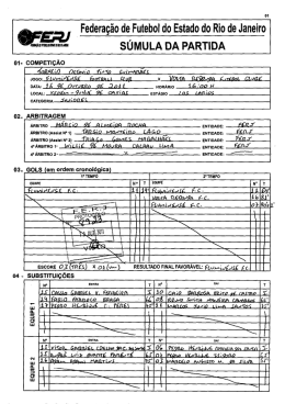 _ Federação de Futebol do Estado sÚMuLA DA PARTIDA