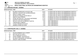 veja aqui o resultado