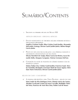Sumário/ContentS