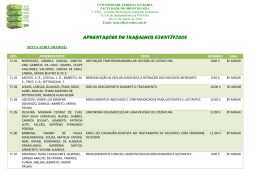 APRENTA&Ccedil;&Otilde;ES DE TRABALHOS CIENT&Iacute;FICOS