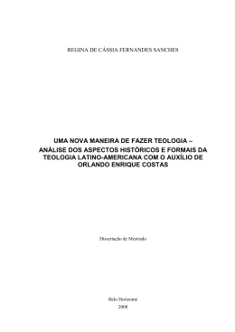 A Teologia Latino-americana
