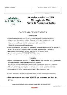 Especialidade de Cirurgia da M&atilde;o