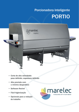 Portio brochure - Marelec Food Technologies
