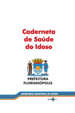 Caderneta Idoso - Prefeitura Municipal de Florianópolis