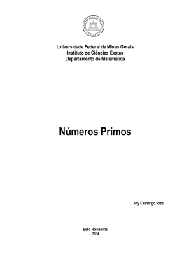 Números Primos - Biblioteca Digital de Teses e Dissertações da