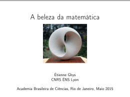 A beleza da matem&aacute;tica
