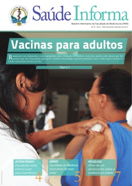 Vacinas para adultos - Medicina - Universidade Federal de Minas