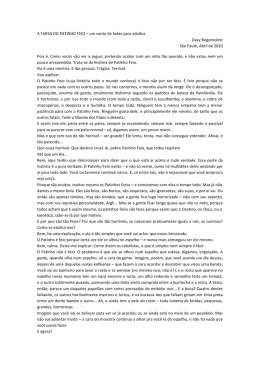 A FARSA DO PATINHO FEIO um conto de fadas para adultos Davy