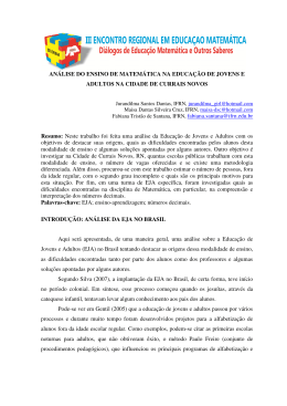 AN&Aacute;LISE DO ENSINO DE MATEM&Aacute;TICA NA - SBEM-RN