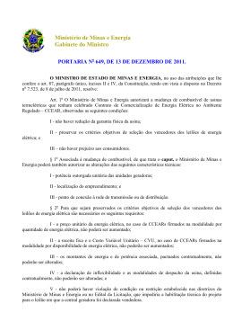 Portaria MME n&ordm; 649-11