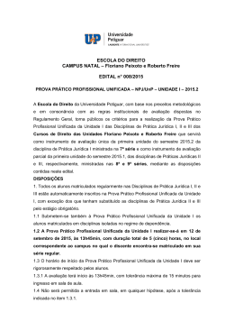 Floriano Peixoto e Roberto Freire EDITAL n&deg; 008/2015