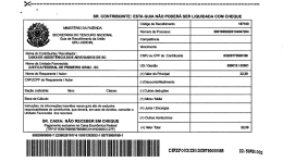 SR. CONTRIBUINTE: ESTA GUIA N&Atilde;O PODER&Aacute; SER LIQUIDADA