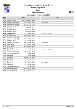 2010 - Associa&ccedil;&atilde;o de Atletismo de Braga
