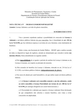 Licen&ccedil;a Adotante