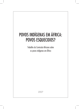 povos ind&iacute;genas em &aacute;frica