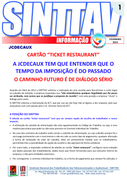 cartão “ticket restaurant”