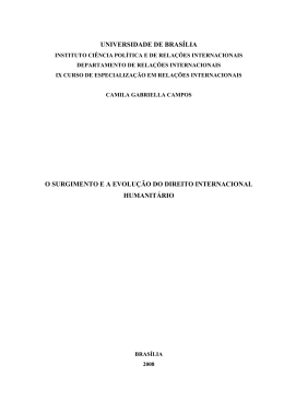 O Surgimento e a Evolu&ccedil;&atilde;o do Direito Internacional