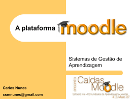 Oferta formativa - Comunidade Moodle Portuguesa